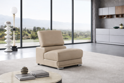 2119 Armless Chair – Beige