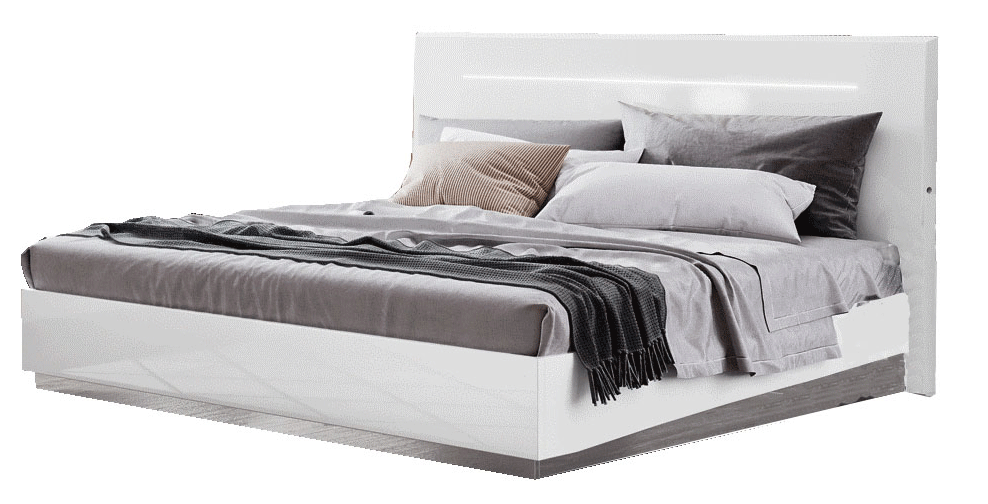 Brands Gamamobel Bedroom Sets, Spain Onda LEGNO White Bed with Led Lights