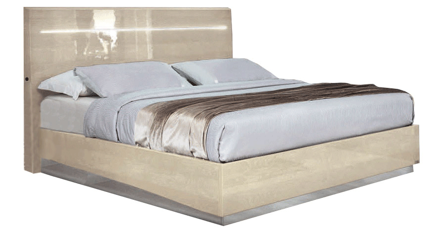 Brands Gamamobel Bedroom Sets, Spain Platinum LEGNO Bed IVORY BETULLIA SABBIA