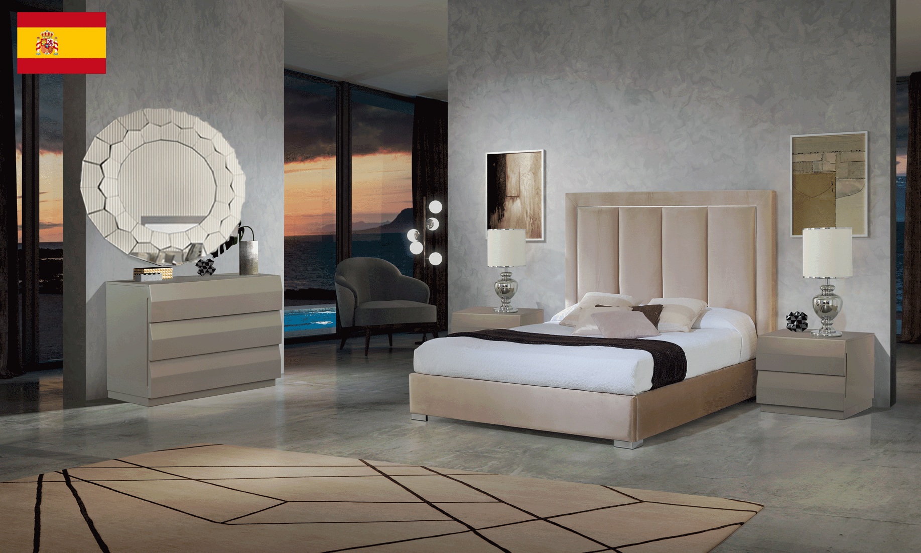 Bedroom Furniture Classic Bedrooms QS and KS Monica Bedroom with Storage, M152, C152, E115