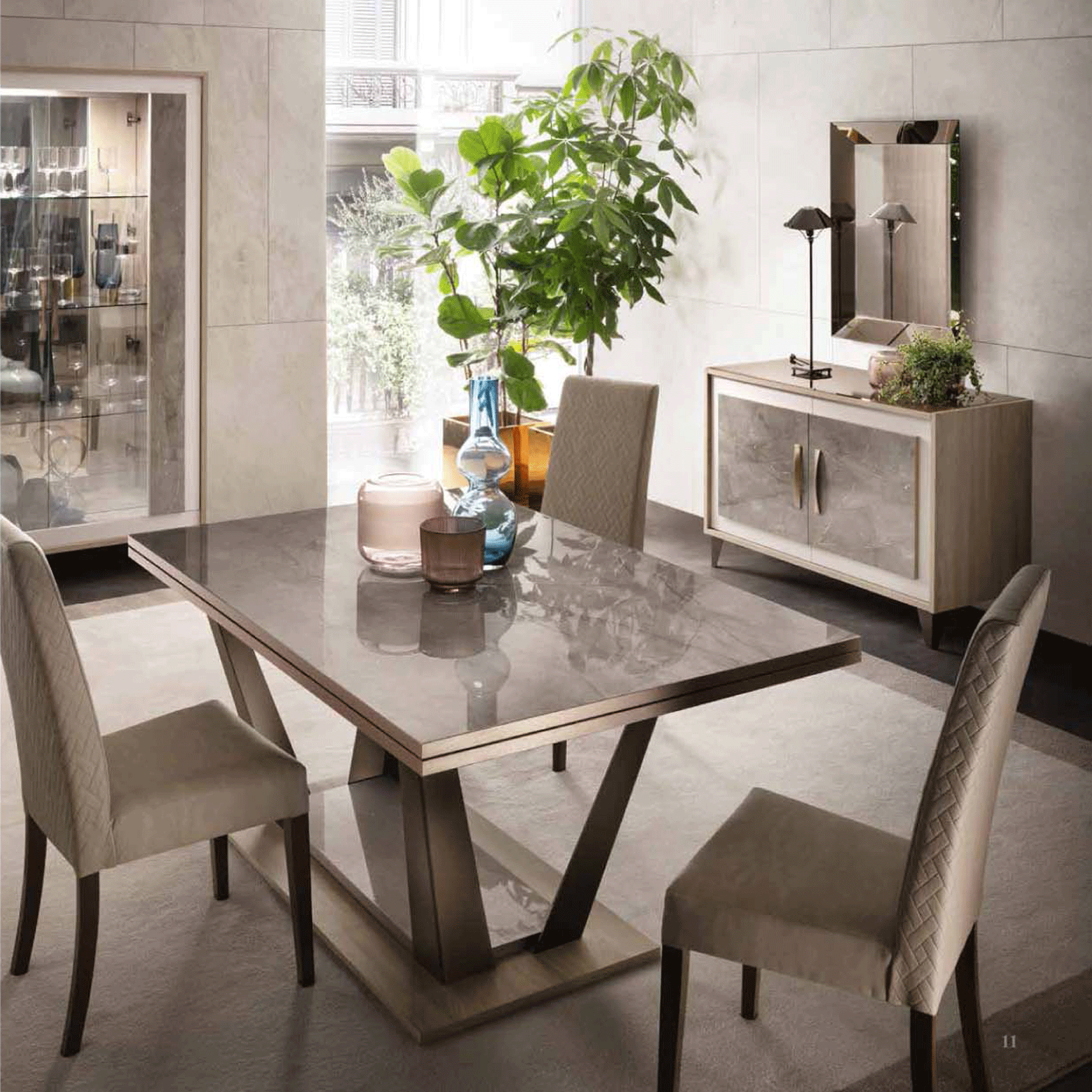 Wallunits Hallway Console tables and Mirrors ArredoAmbra Dining by Arredoclassic, Italy