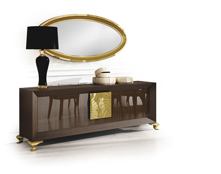 Brands Franco ENZO Dining and Wall Units, Spain AII.14 Sideboard + Mirror