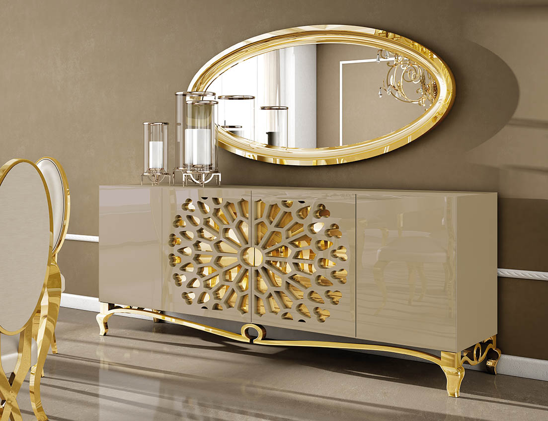 Brands Franco Gold AII.18 Sideboard + Mirror