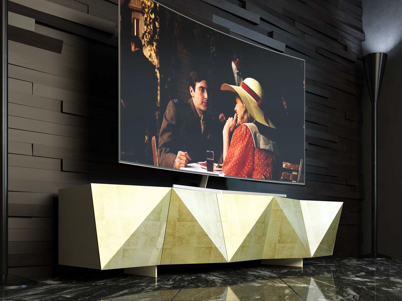 Brands Franco ENZO Dining and Wall Units, Spain TVII.02 TV COMPACT