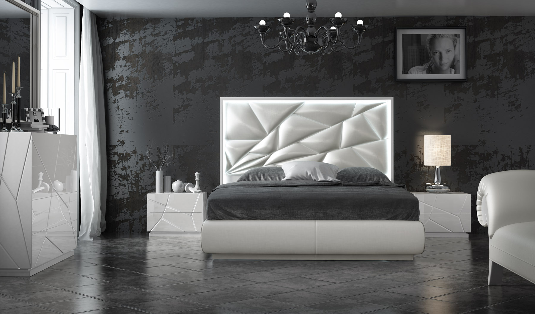 Bedroom Furniture Modern Bedrooms QS and KS EX15