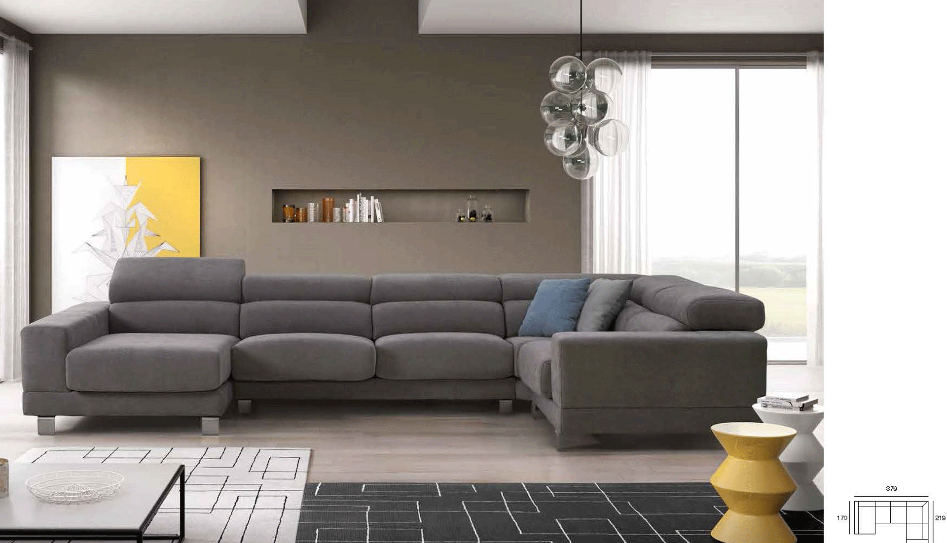 Living Room Furniture Reclining and Sliding Seats Sets Brando Living
