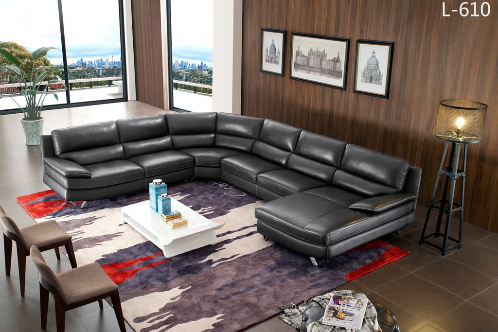 Living Room Furniture Reclining and Sliding Seats Sets 610 Sectional
