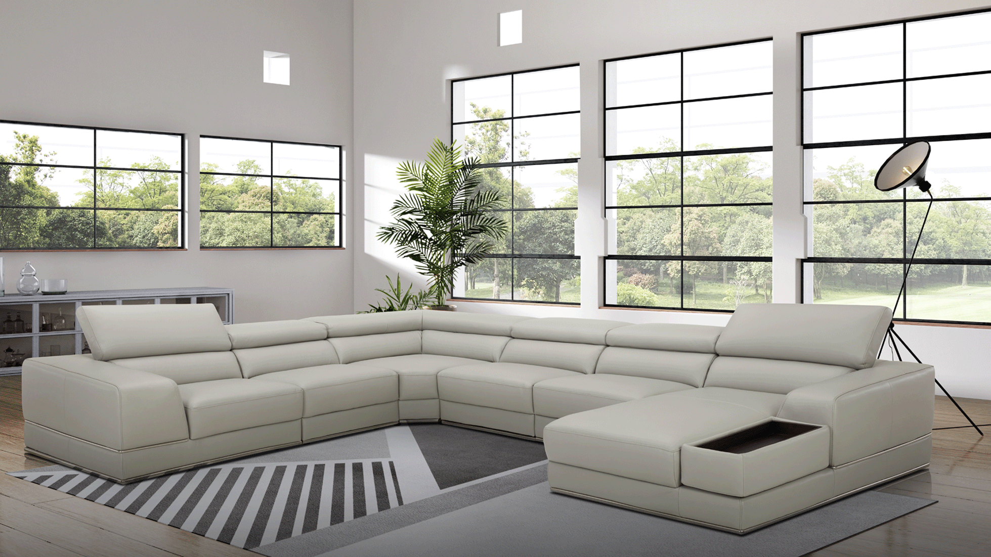 Living Room Furniture Sofas Loveseats and Chairs 1576 Sectional Right by Kuka
