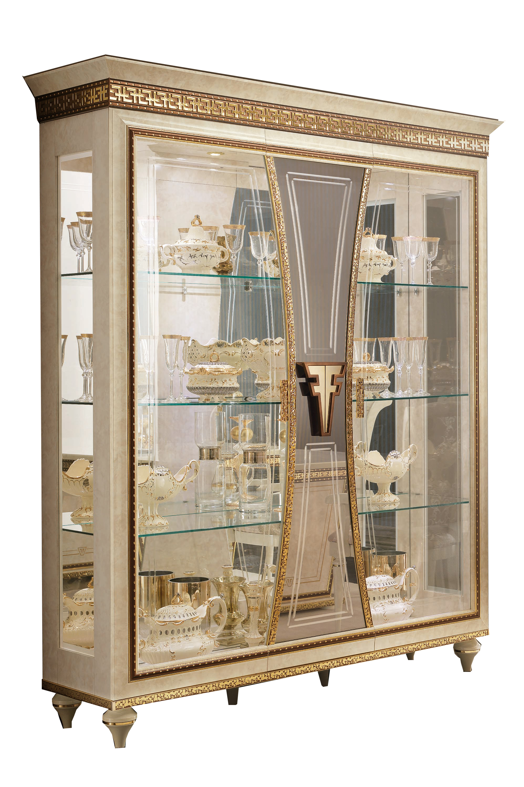 Wallunits Hallway Console tables and Mirrors Fantasia 4-Door China by Arredoclassic