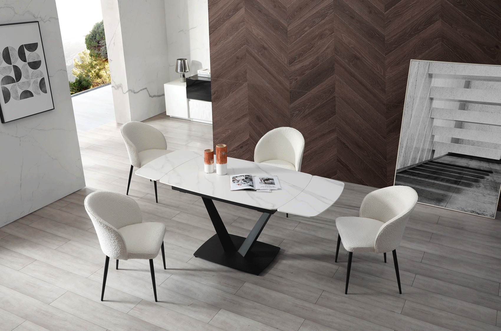 Brands Motif, Spain 109 Dining Table with 2107 Chairs