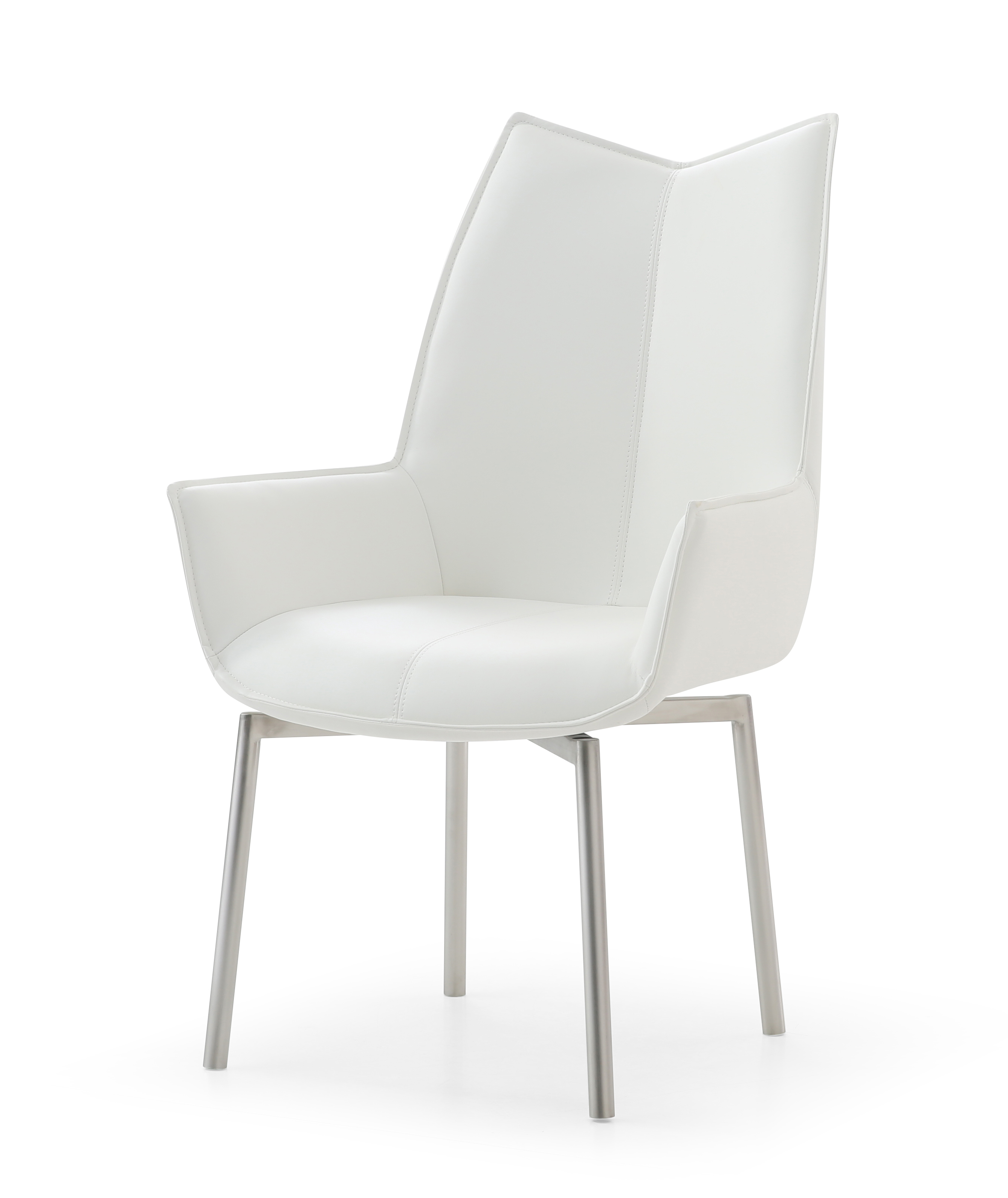 Dining Room Furniture Tables 1218 swivel dining chair White