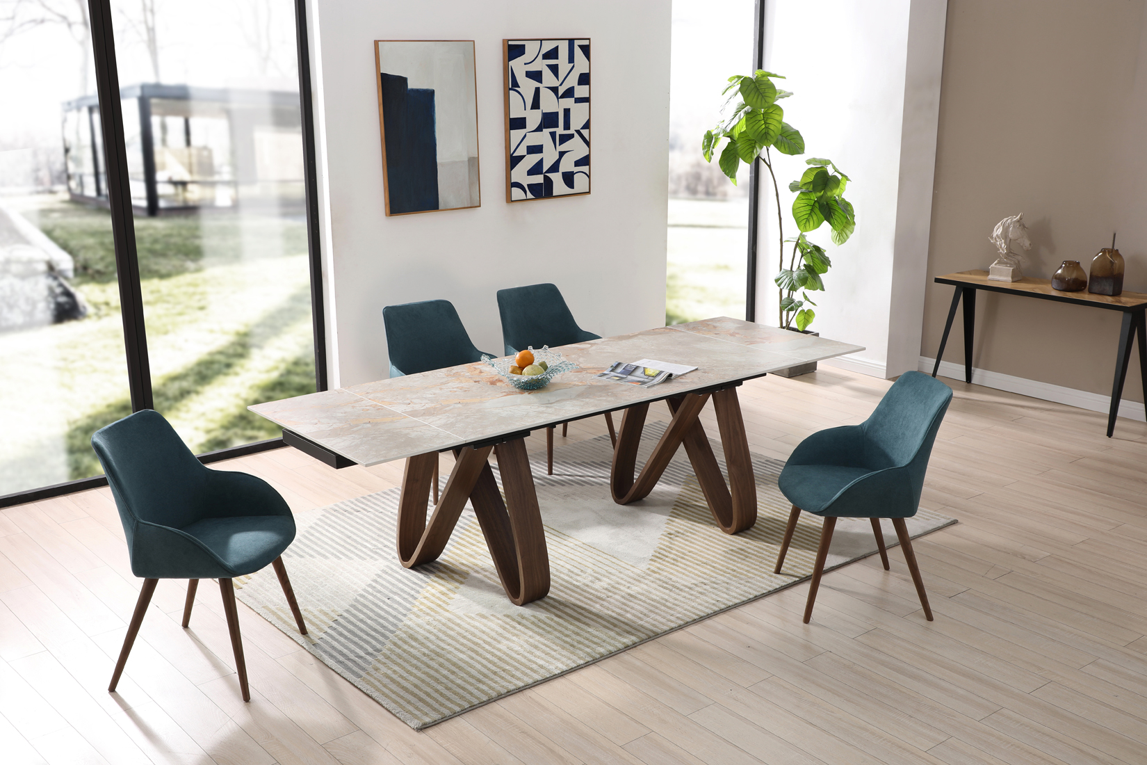 Dining Room Furniture Tables 9086 Table with 1353 Chairs