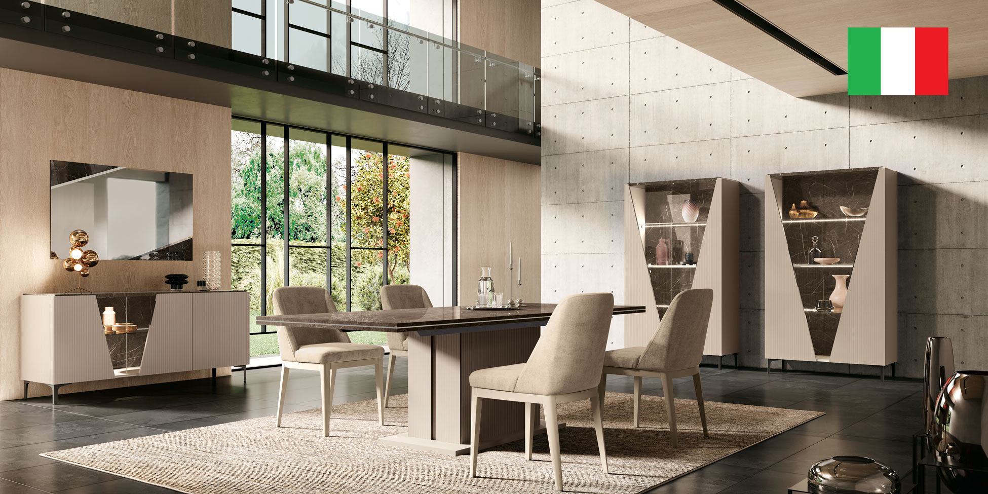 Wallunits Hallway Console tables and Mirrors Fidia Dining room