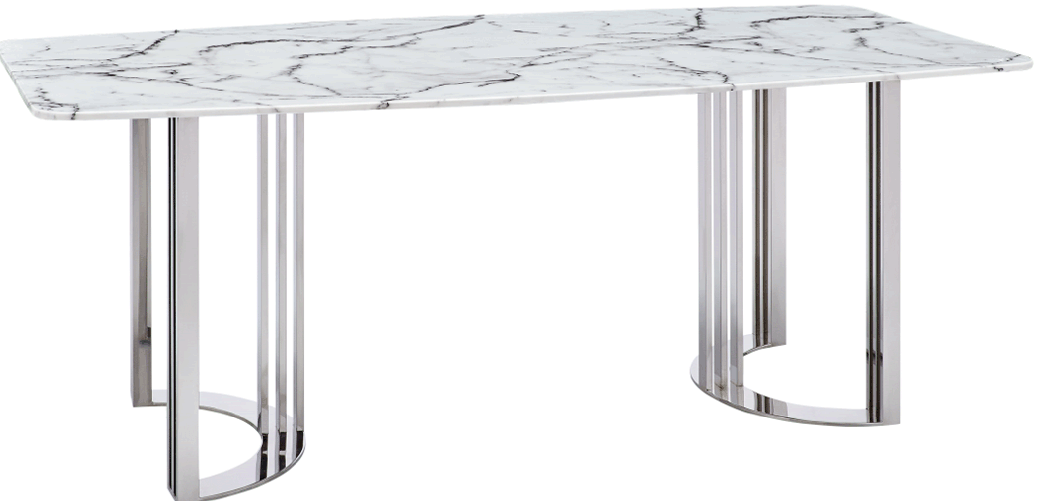 Dining Room Furniture Chairs 131 Silver Marble Dining Table