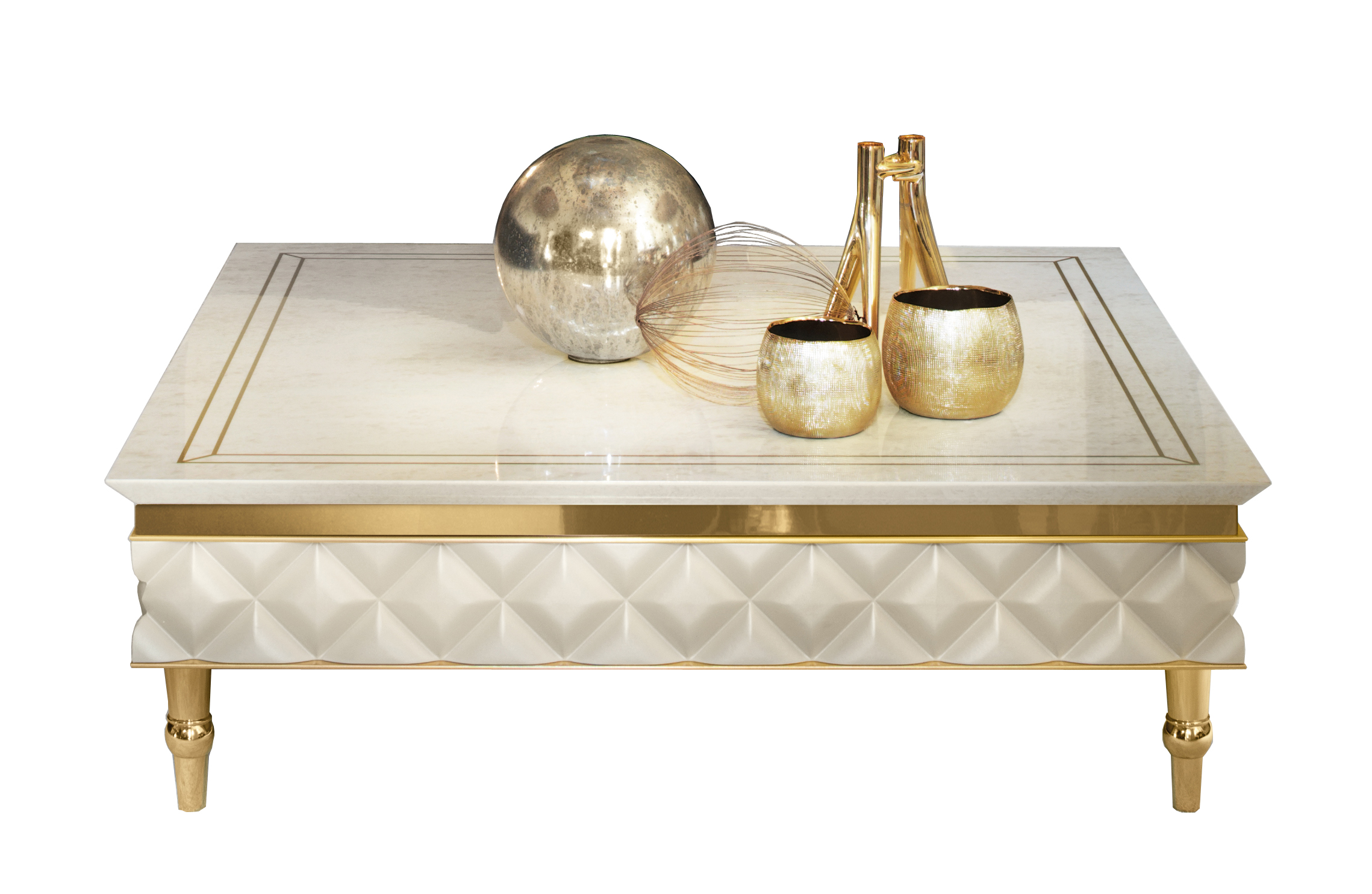 Brands Franco Gold Sipario Coffee and End Tables