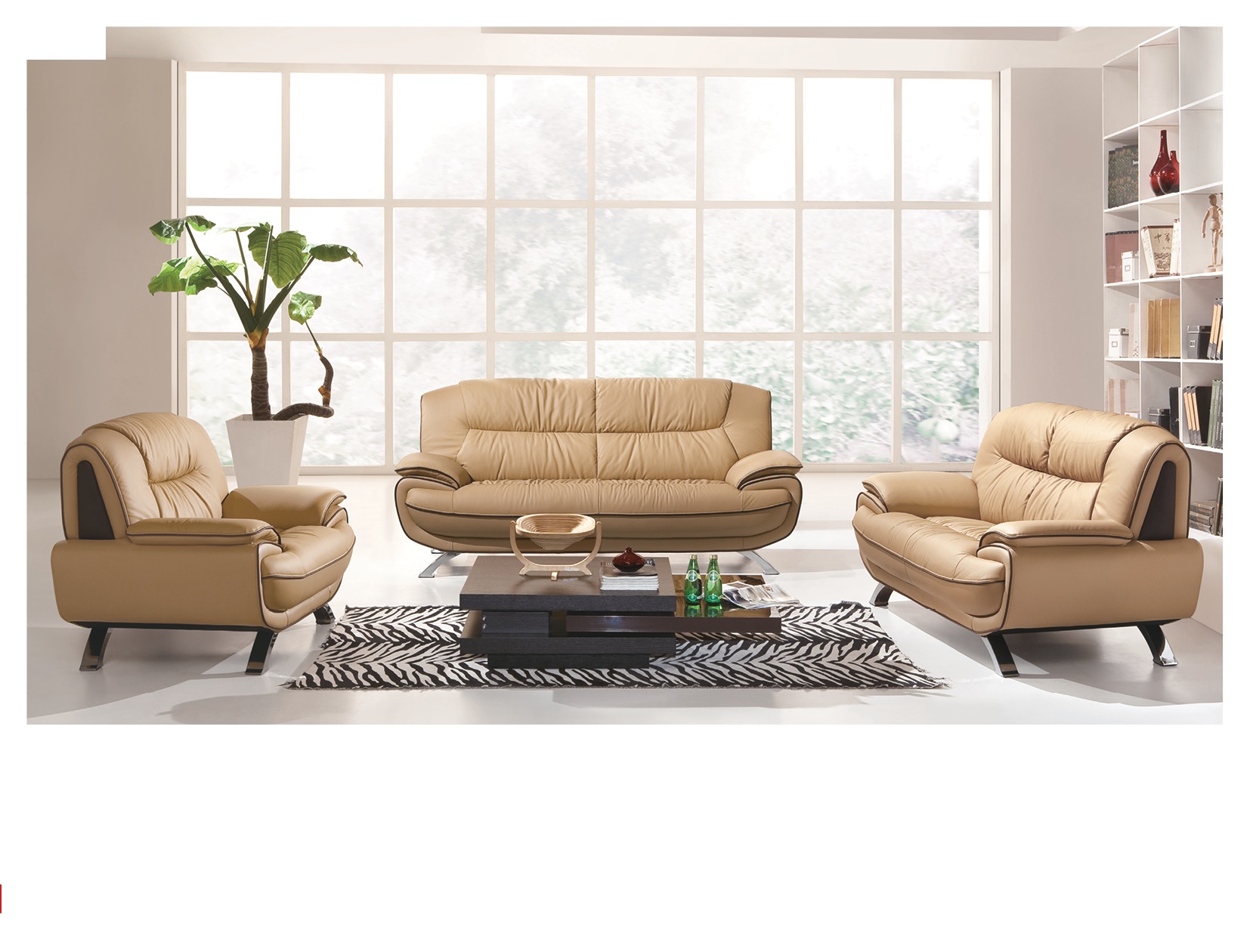 Living Room Furniture Sectionals with Sleepers 405 Beige/Brown