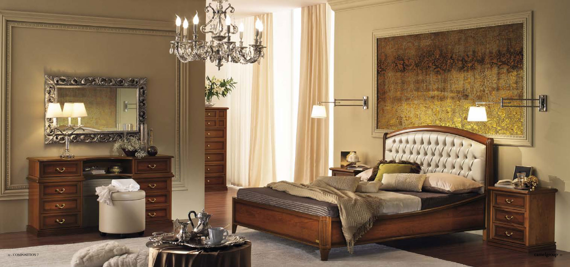 Bedroom Furniture Beds with storage Nostalgia Night Walnut