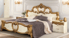 Barocco Ivory/Gold QS Bed