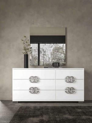 Bedroom Furniture Dressers and Chests Dafne Double Dresser / Mirror