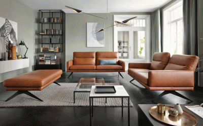 Brands Galla Leather Collection, Europe Genova Sofa