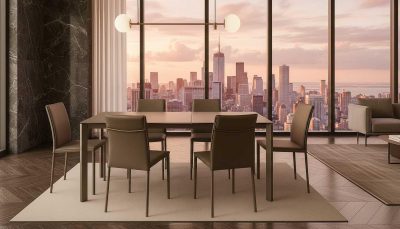 Dining Room Furniture Kitchen Tables and Chairs Sets Aurora Taupe Dining set