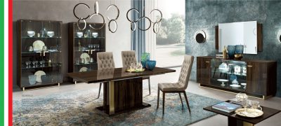Dining Room Furniture Modern Dining Room Sets Volare Dining room Dark Walnut