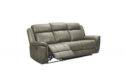 9015 Grey Sofa w/ manual recliners