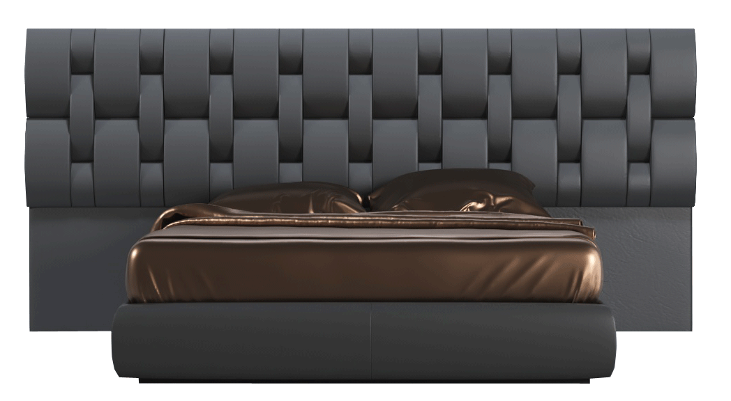 Bedroom Furniture Nightstands Emporio Black Bed