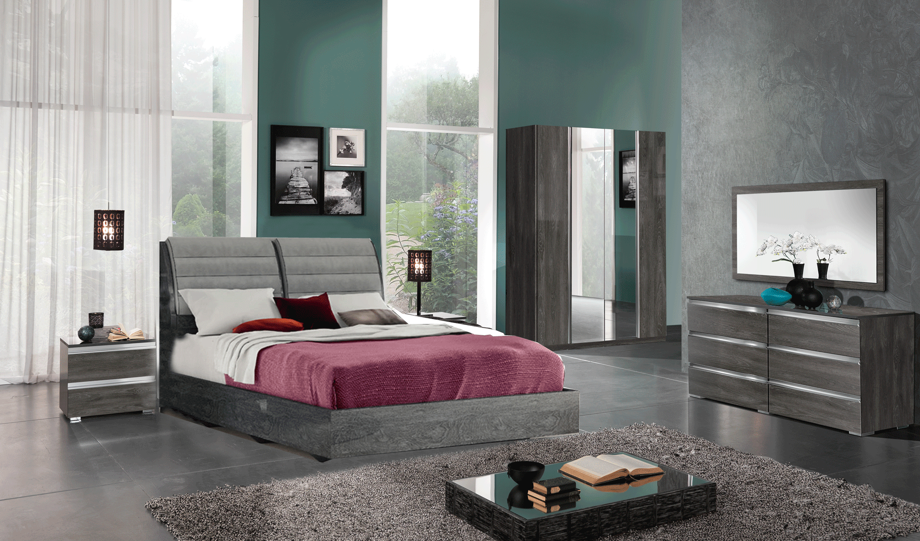 Bedroom Furniture Mirrors Elite Bed with Oxford cases, Only bed is on Sale