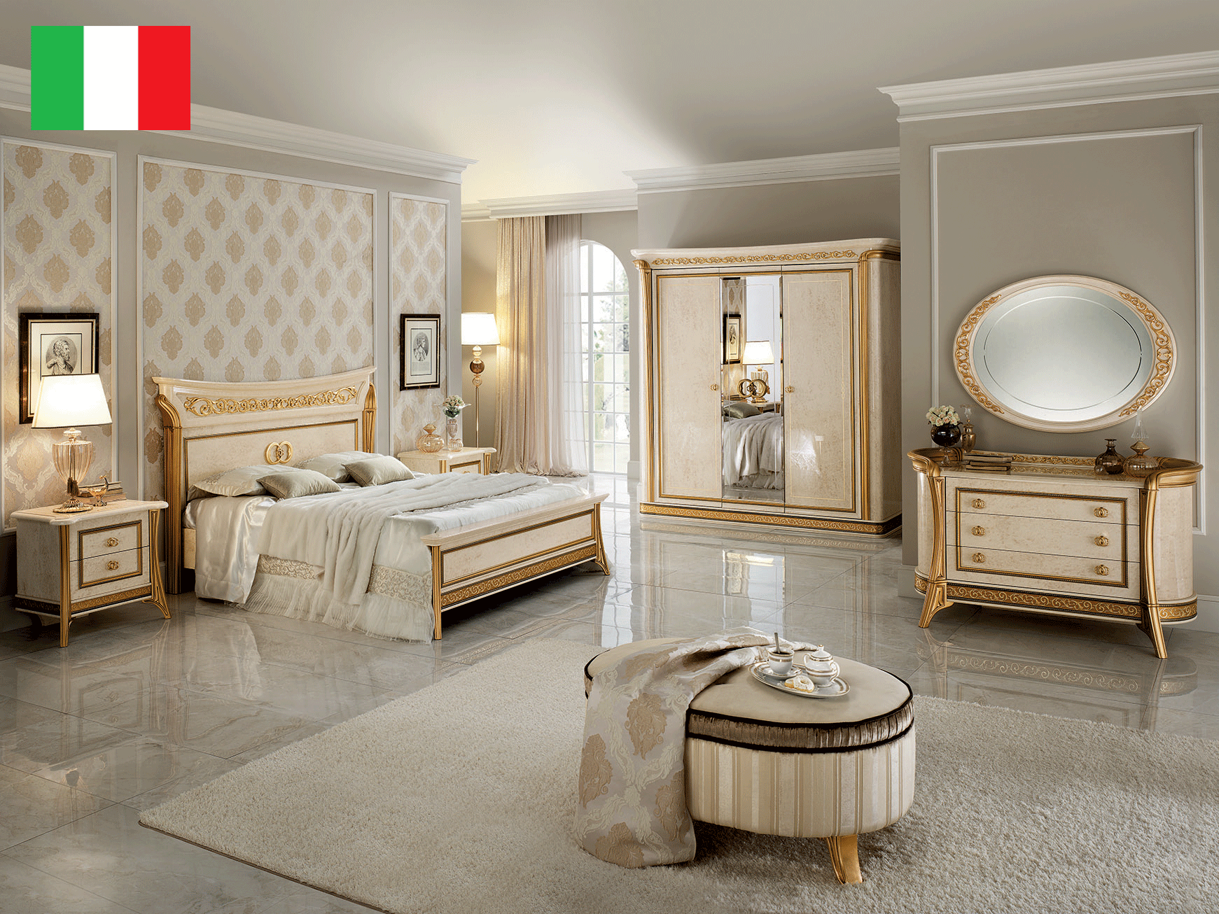 Brands Arredoclassic Bedroom, Italy Melodia Night Bedroom