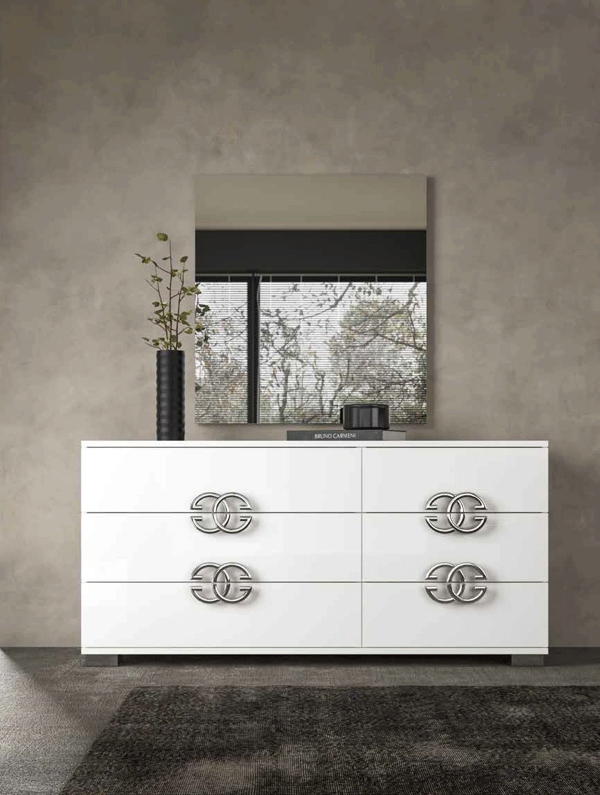 Bedroom Furniture Mirrors Dafne Double Dresser / Mirror