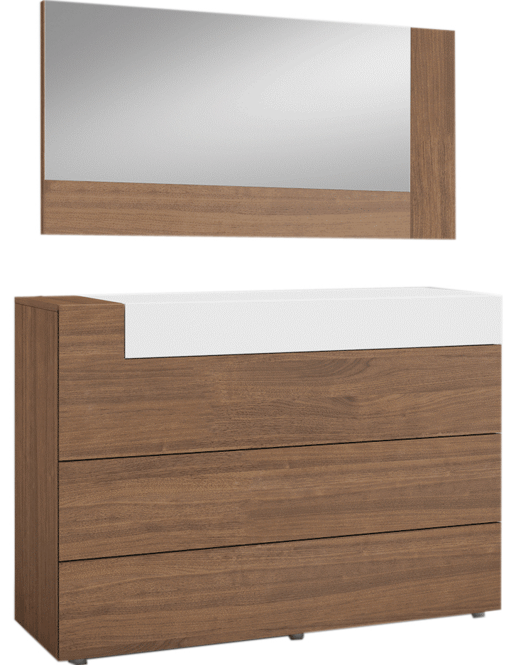 Bedroom Furniture Mirrors Mar Dresser/Chest/Mirror