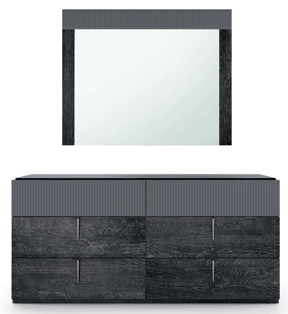 Bedroom Furniture Mirrors Onyx Double dresser / Mirror