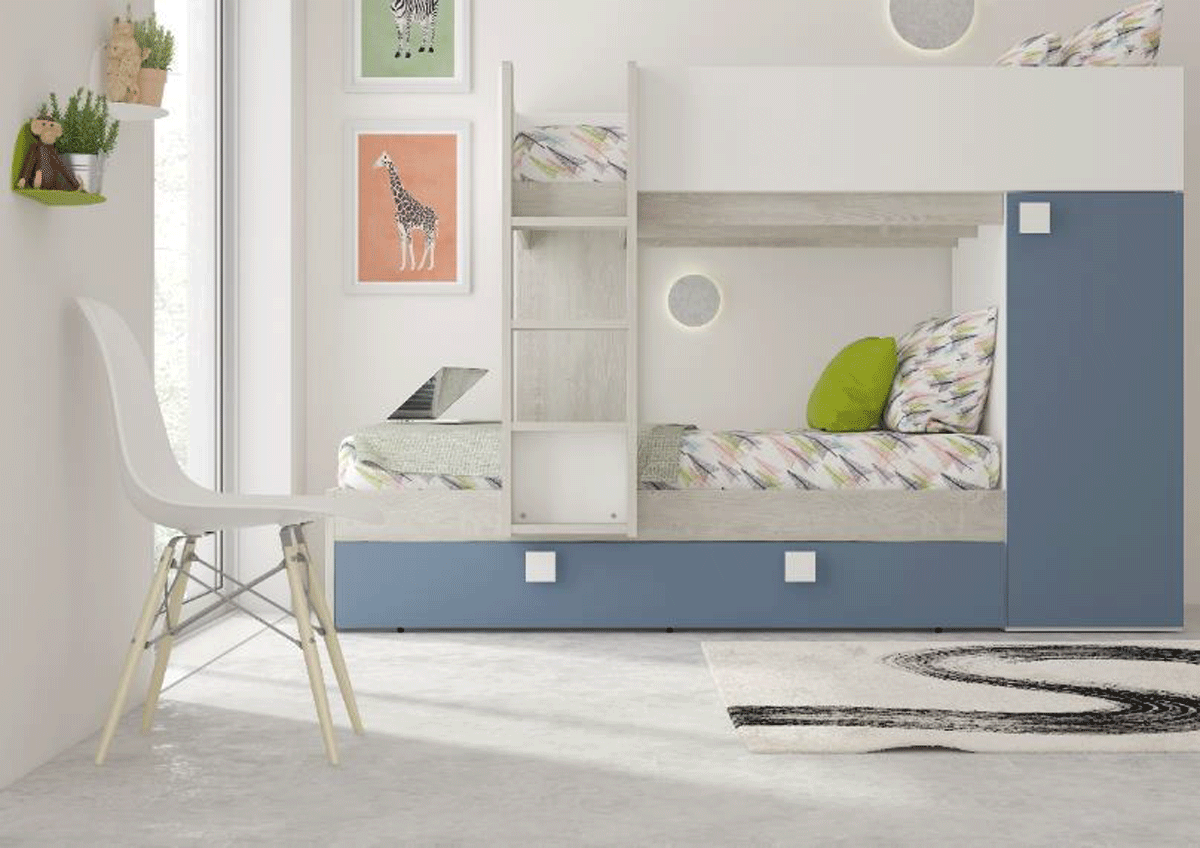 Brands Trasman Kids Bedroom, Spain Bo 7 Bunk Bed