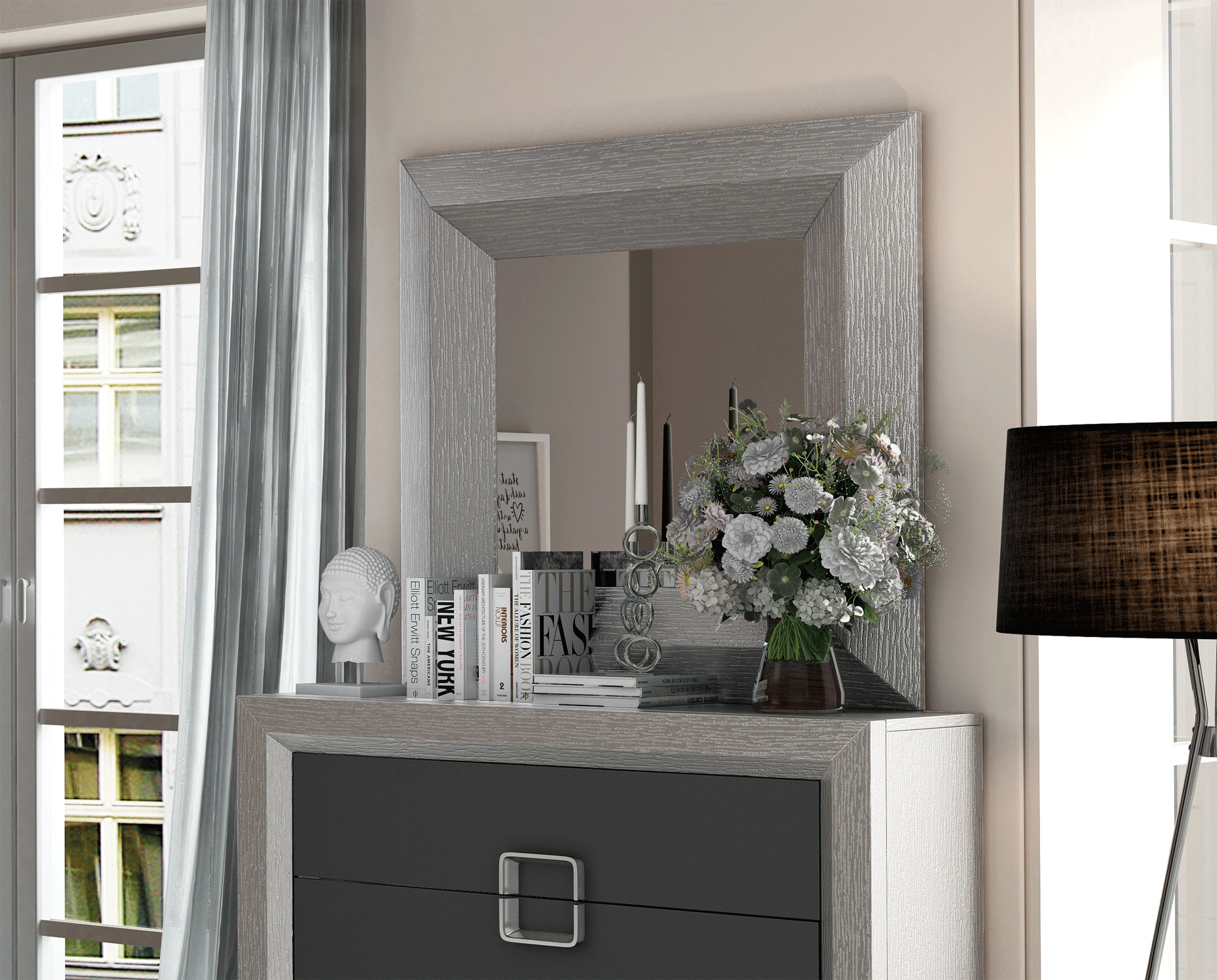 Brands Franco ENZO Bedrooms, Spain Enzo mirror for Single dresser