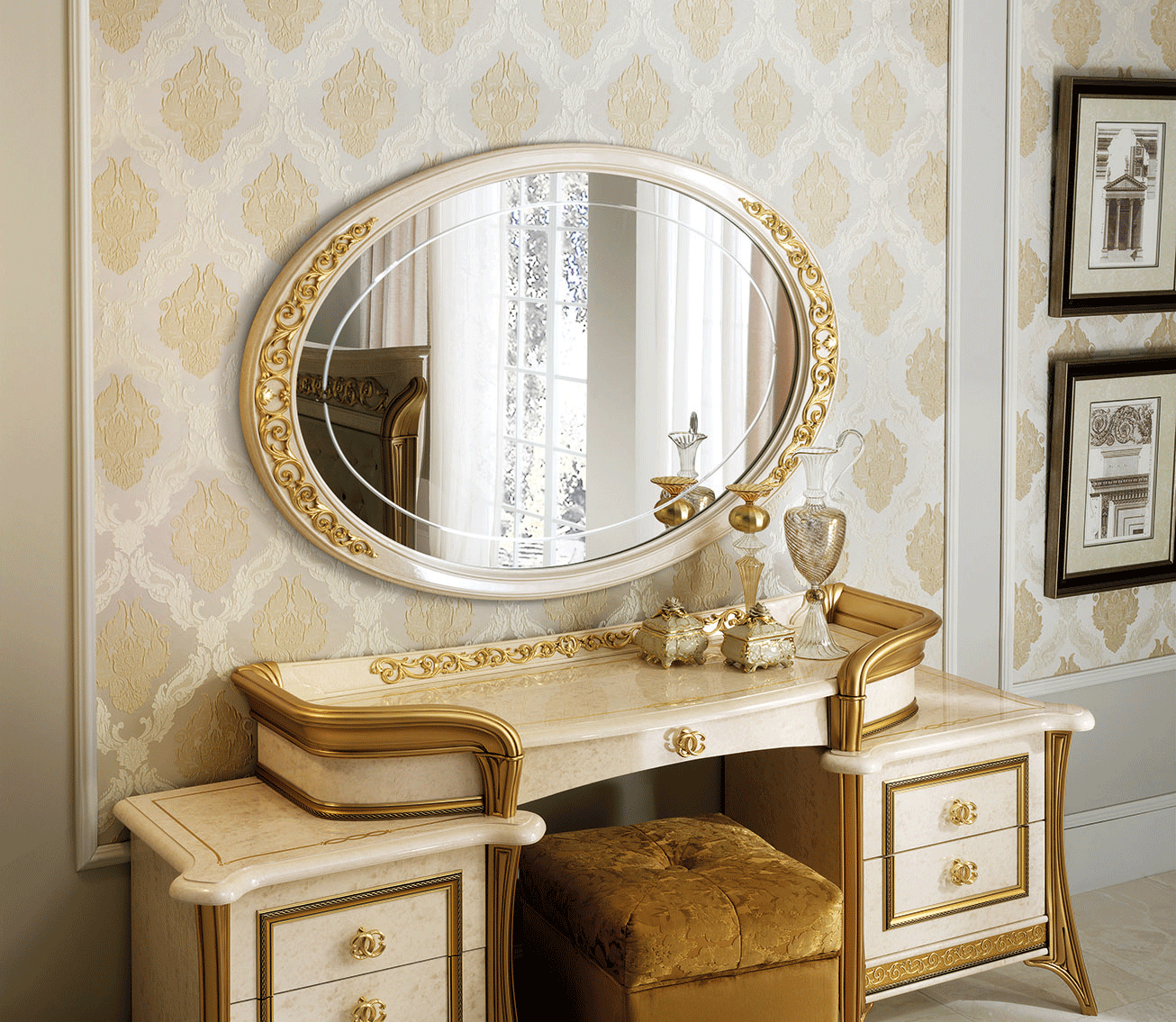 Bedroom Furniture Beds Melodia mirror for buffet/Vanity dresser
