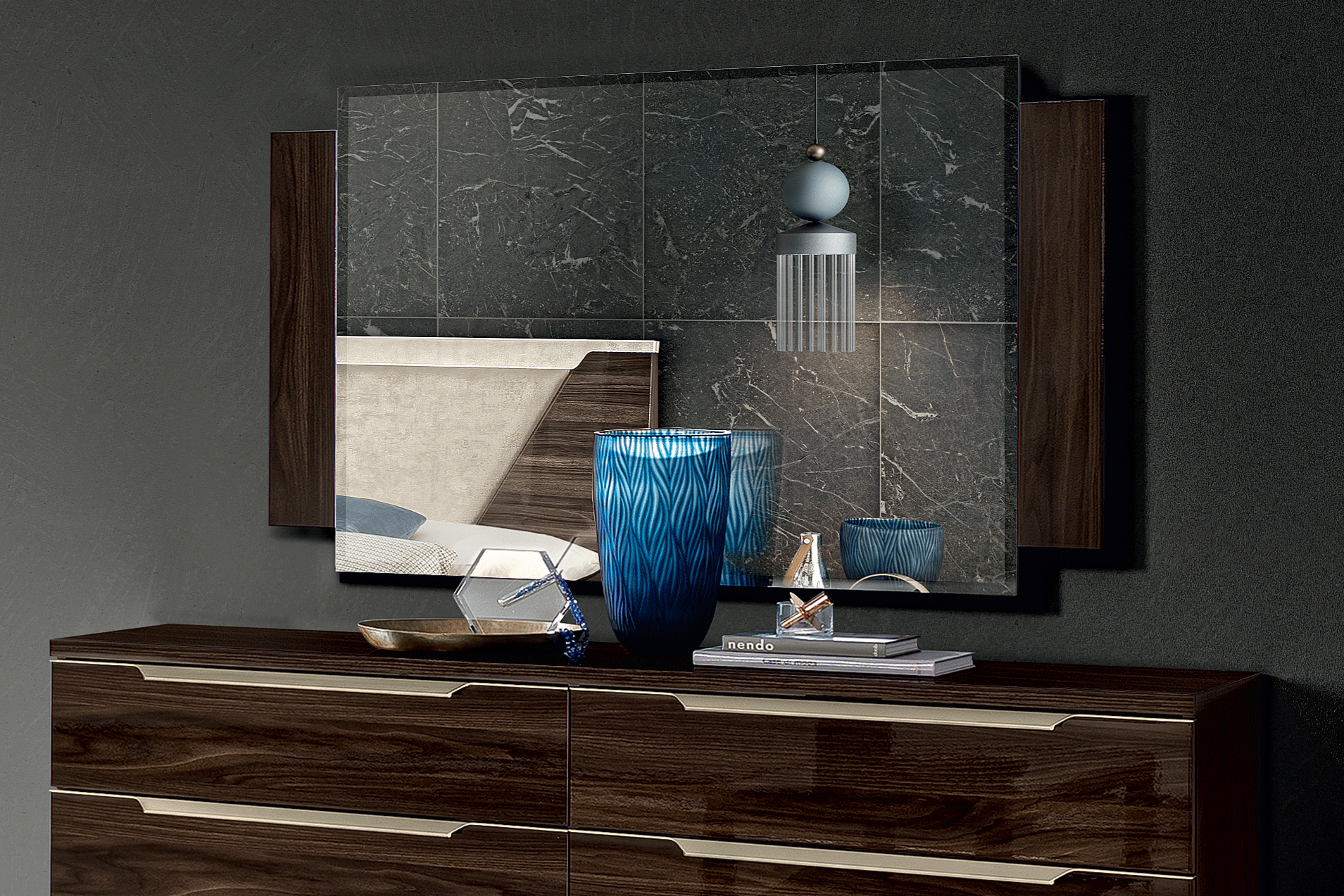 Wallunits Hallway Console tables and Mirrors Smart WALNUT mirror