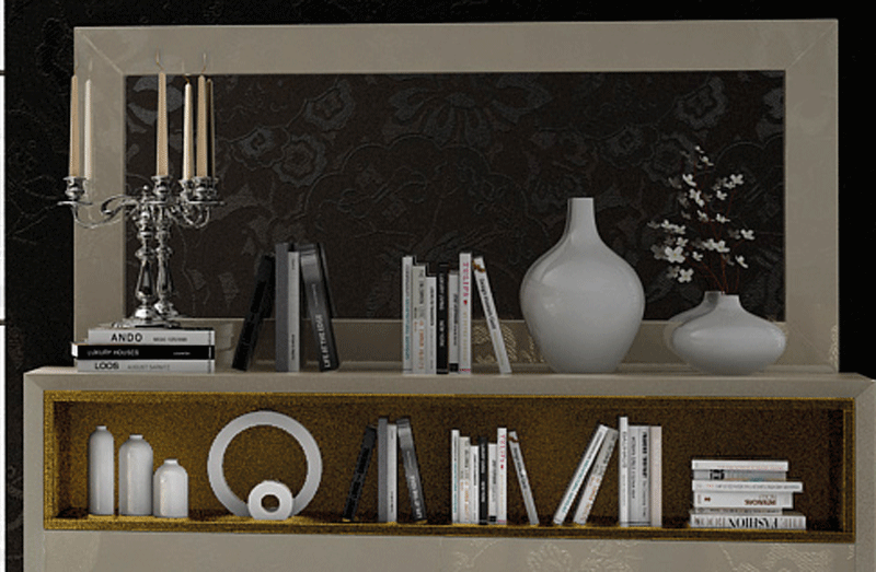 Brands Franco Furniture Avanty Bedrooms, Spain Velvet mirror for Double dresser