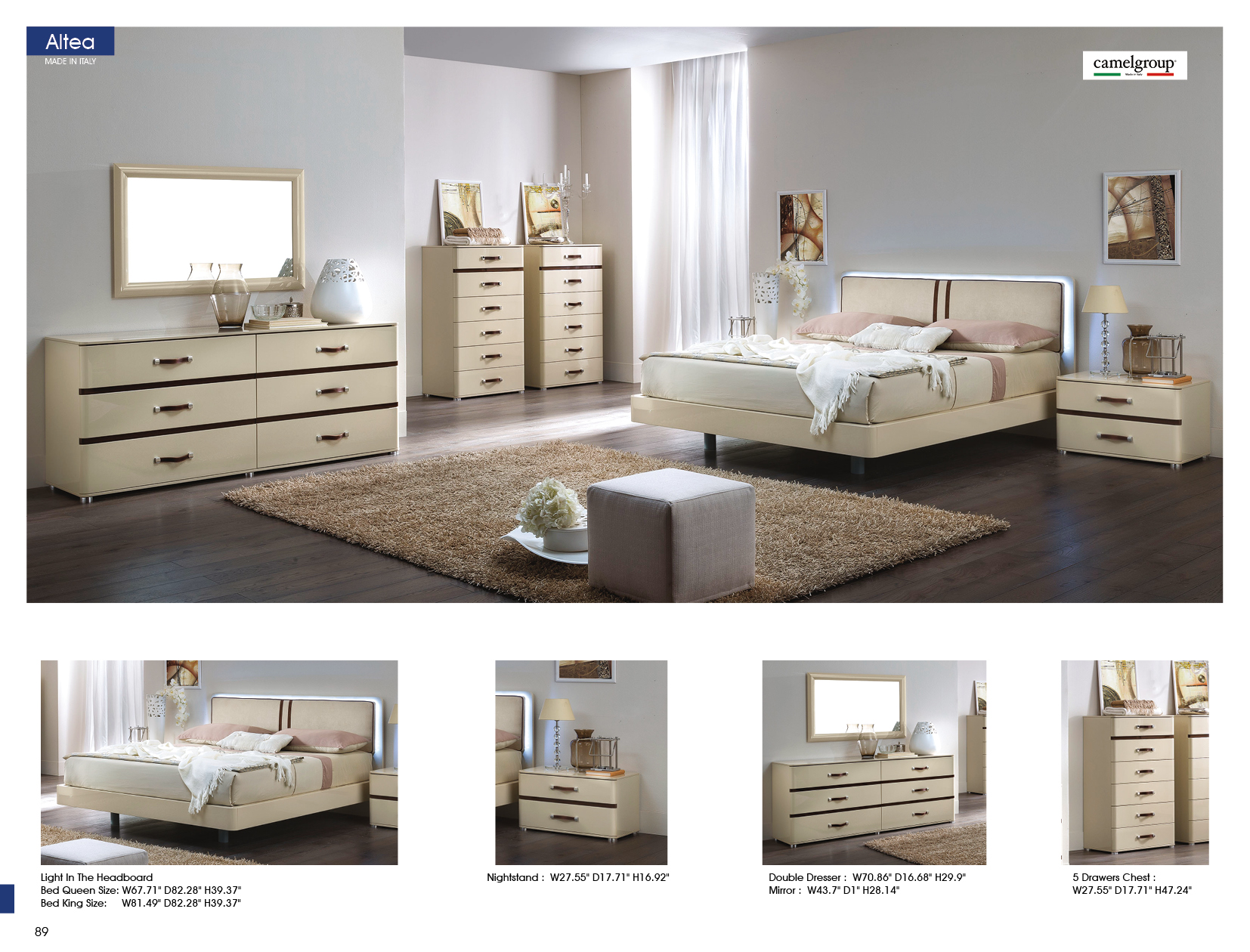 Bedroom Furniture Modern Bedrooms QS and KS Altea Bedroom