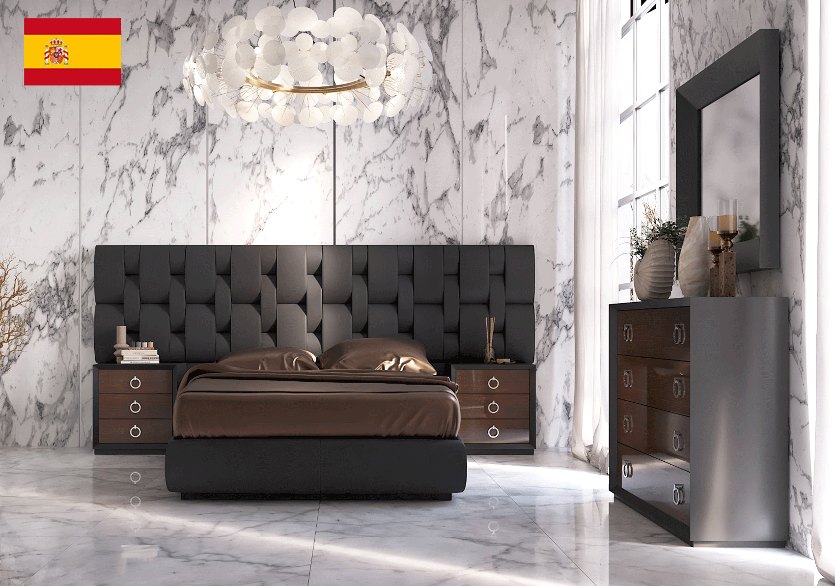 Brands Franco Furniture Bedrooms vol2, Spain Emporio Black Bedroom