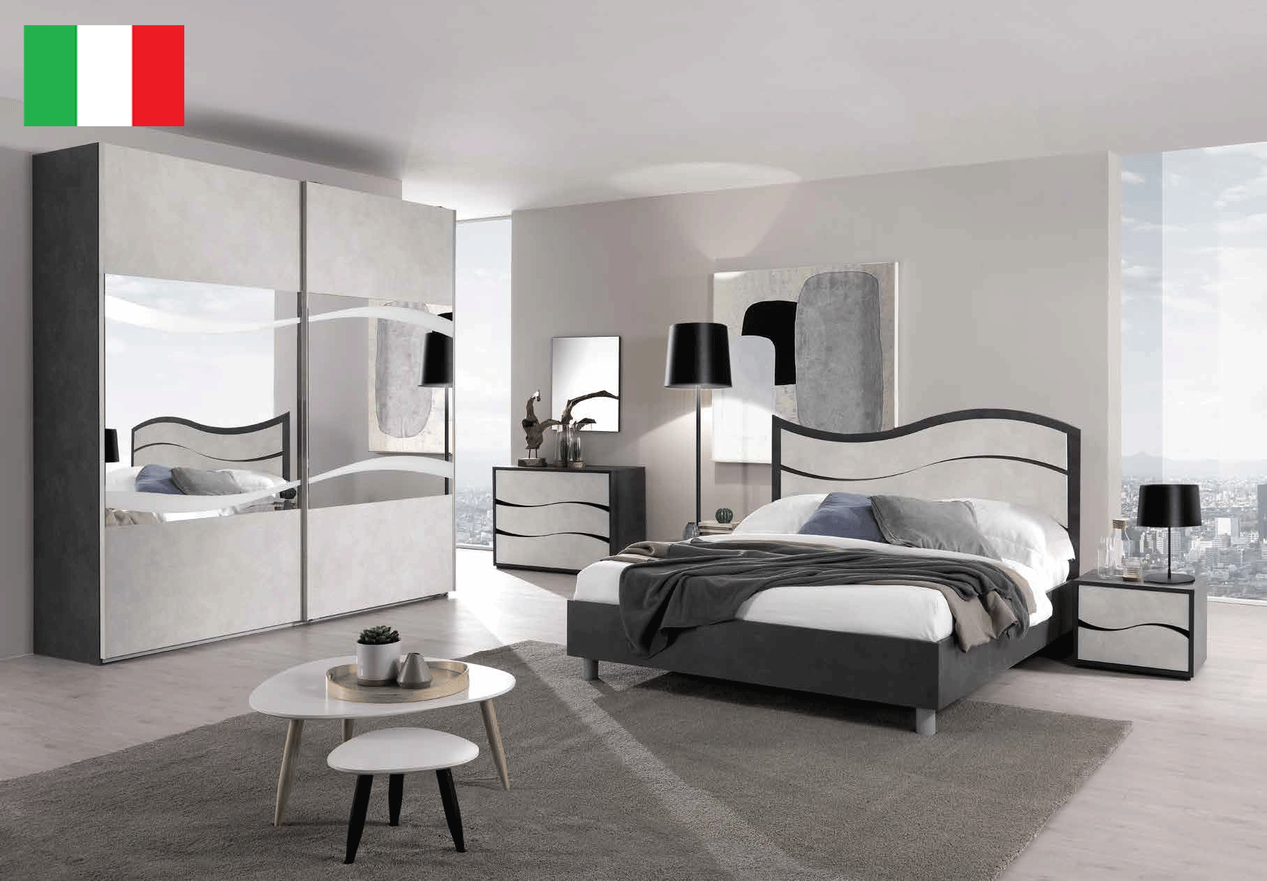 Bedroom Furniture Nightstands Ischia Bedroom