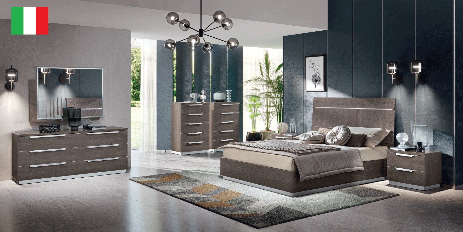 Bedroom Furniture Dressers and Chests Kroma SILVER Bedroom by Camelgroup – Italy