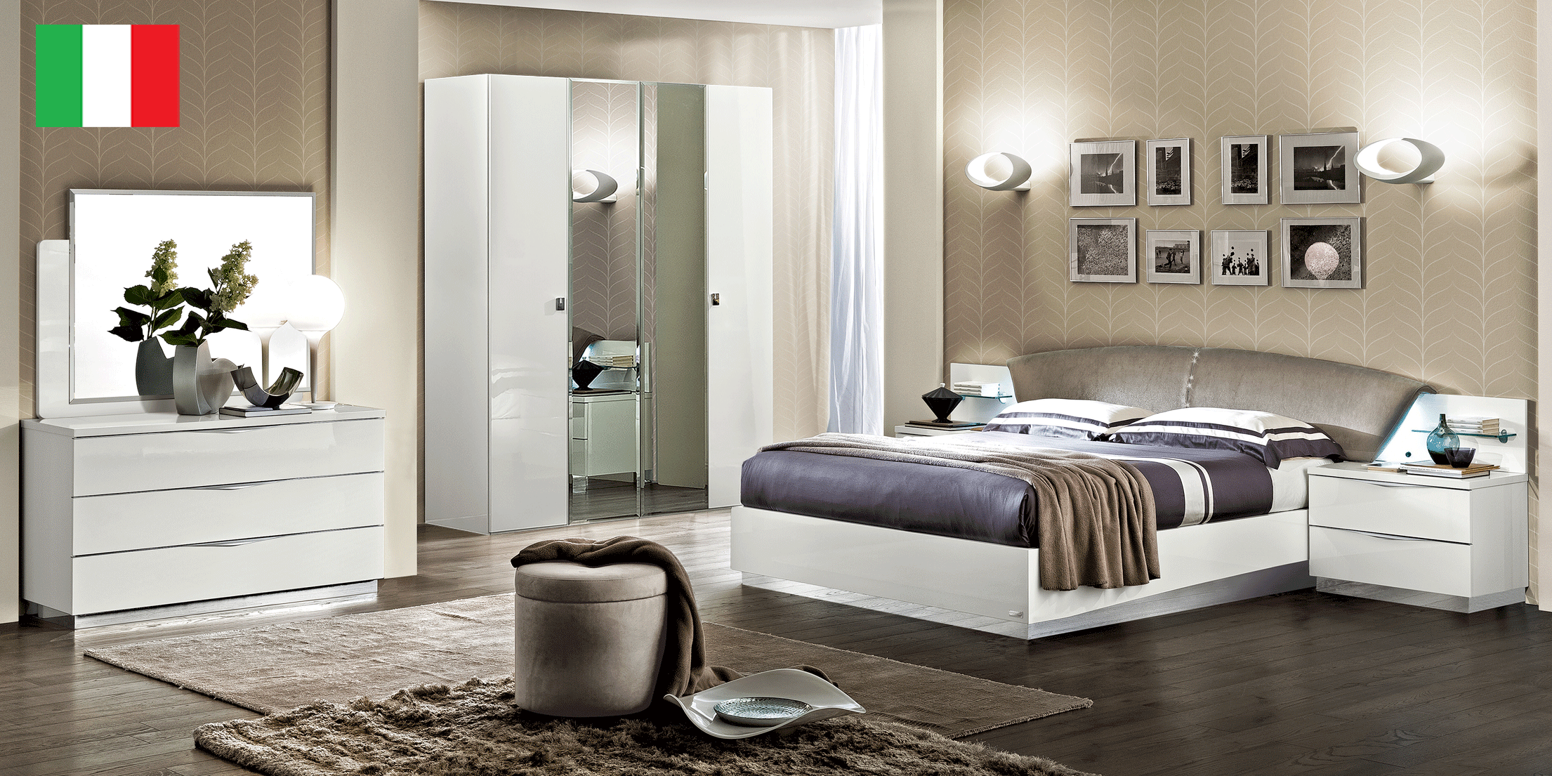 Brands Camel Modum Collection, Italy Onda DROP Bedroom WHITE