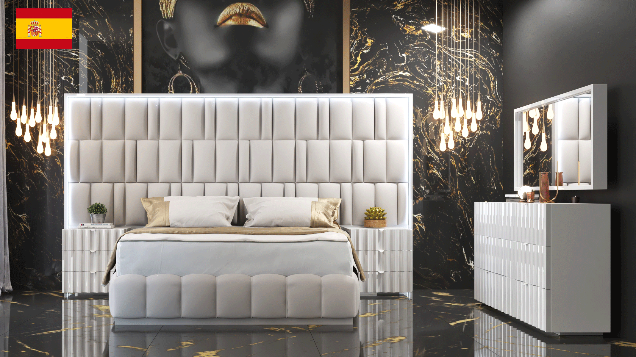 Brands Franco Furniture New BELLA Vanity Chest Orion Bedroom