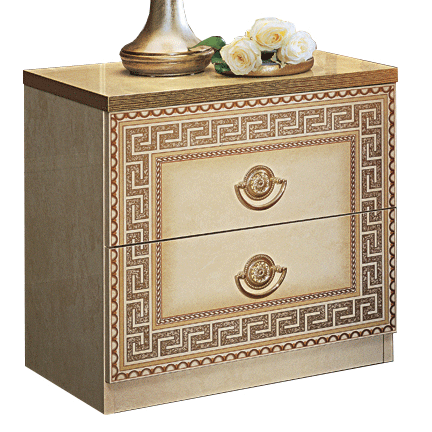 Brands Camel Gold Collection, Italy Aida Ivory Nightstand