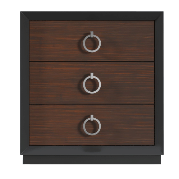 Bedroom Furniture Beds with storage Emporio Black Nightstand