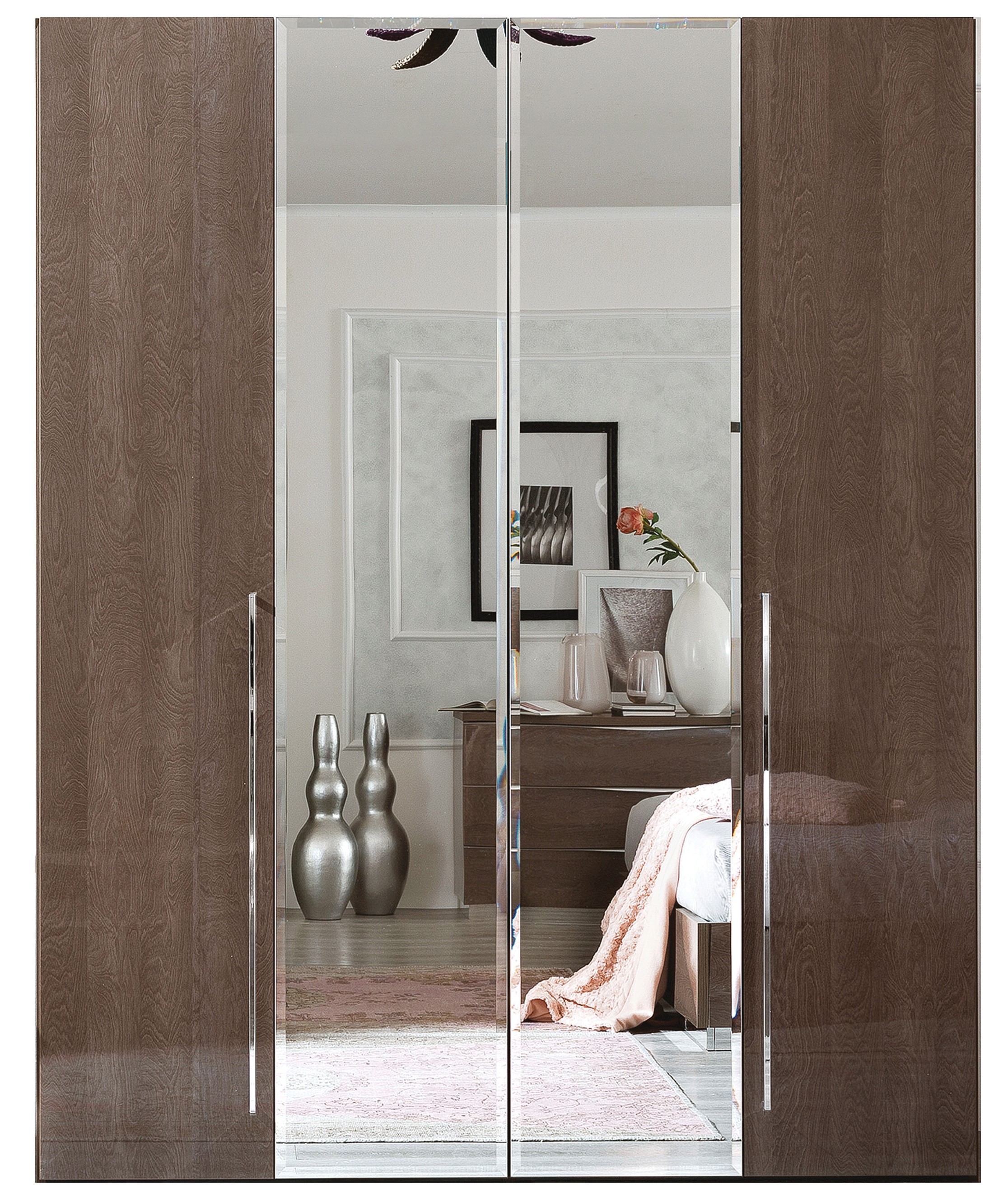 Wallunits Hallway Console tables and Mirrors Platinum 4 Door Wardrobe