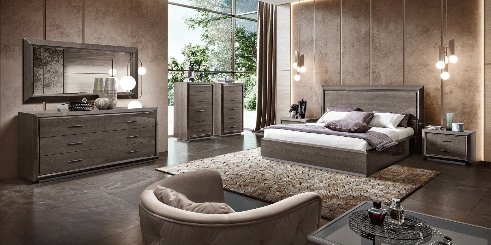 Bedroom Furniture Nightstands Elite Night "LEGNO" Additional Items