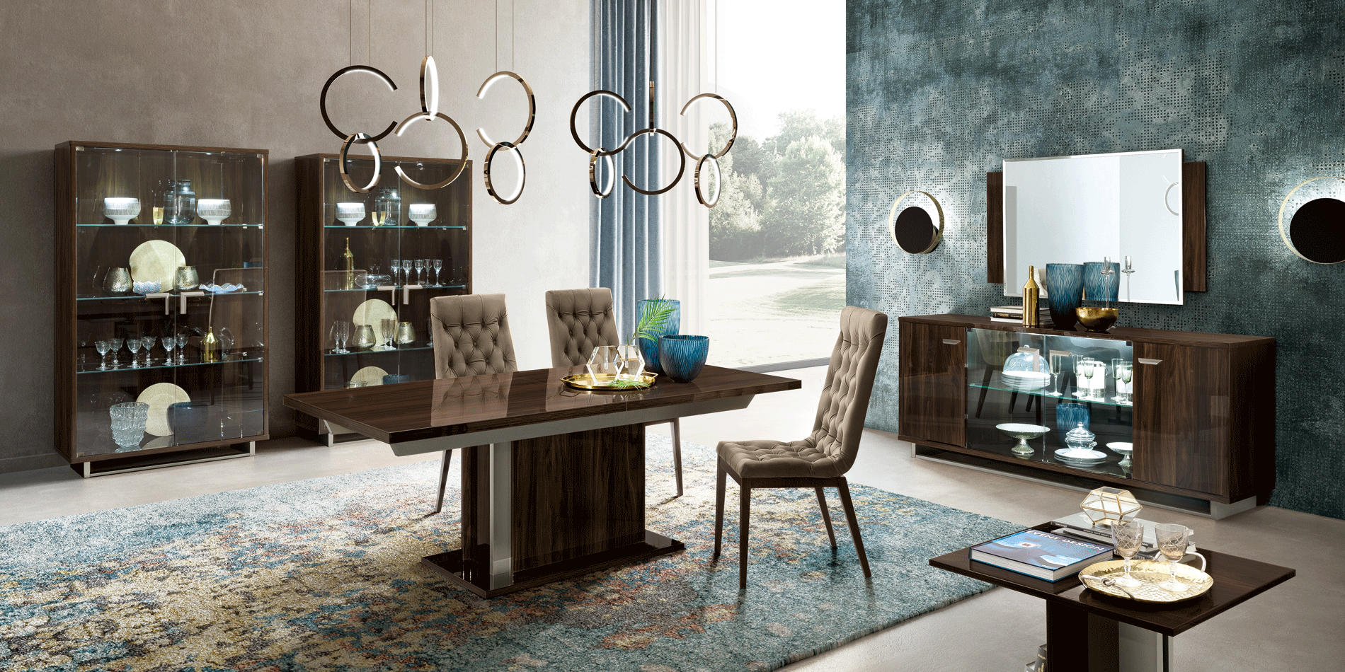 Clearance Dining Room Volare Dining room Dark Walnut/Nickel Additional items