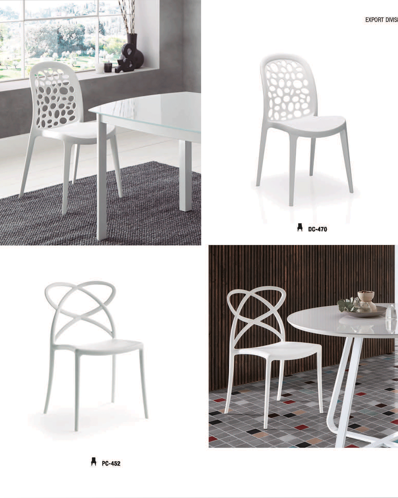 Dining Room Furniture Tables DC-470, PC-452 Chair